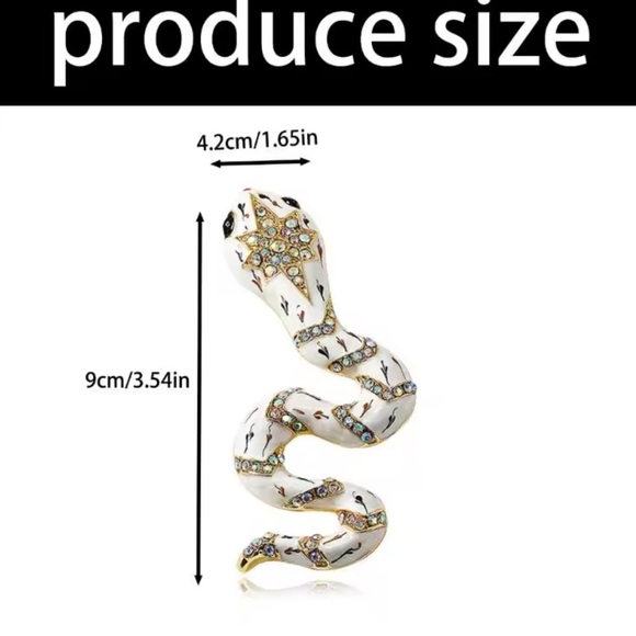 Serpenti Black Gold Snake Brooch - Picture 3 of 8